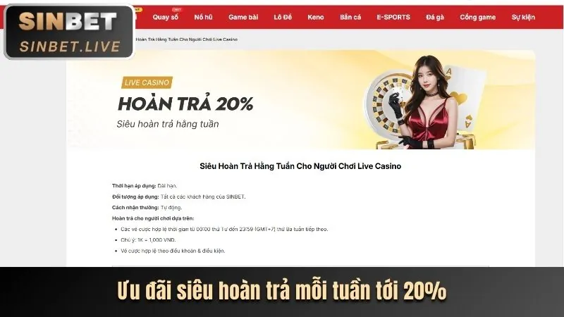 Các chương trình khuyến mãi vn123